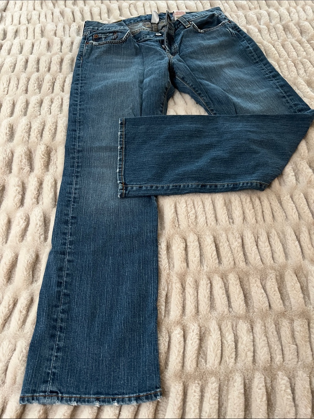 Lucky Brand Women's Dark Blue Wide Leg Jeans